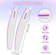 Professionelle Nagelfeilen Set 25 Stück 180/240 Grit