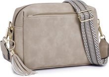 Damen Umhängetasche Veganem Leder Crossbody Schultertasche