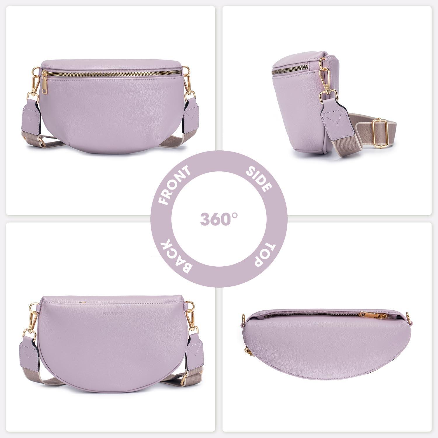 Kleine Damen Umhängetasche RFID Veganes PU Leder Crossbody Brusttasche