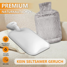 Wärmflasche mit Bezug 2L Groß Flauschig Schmerzlinderung