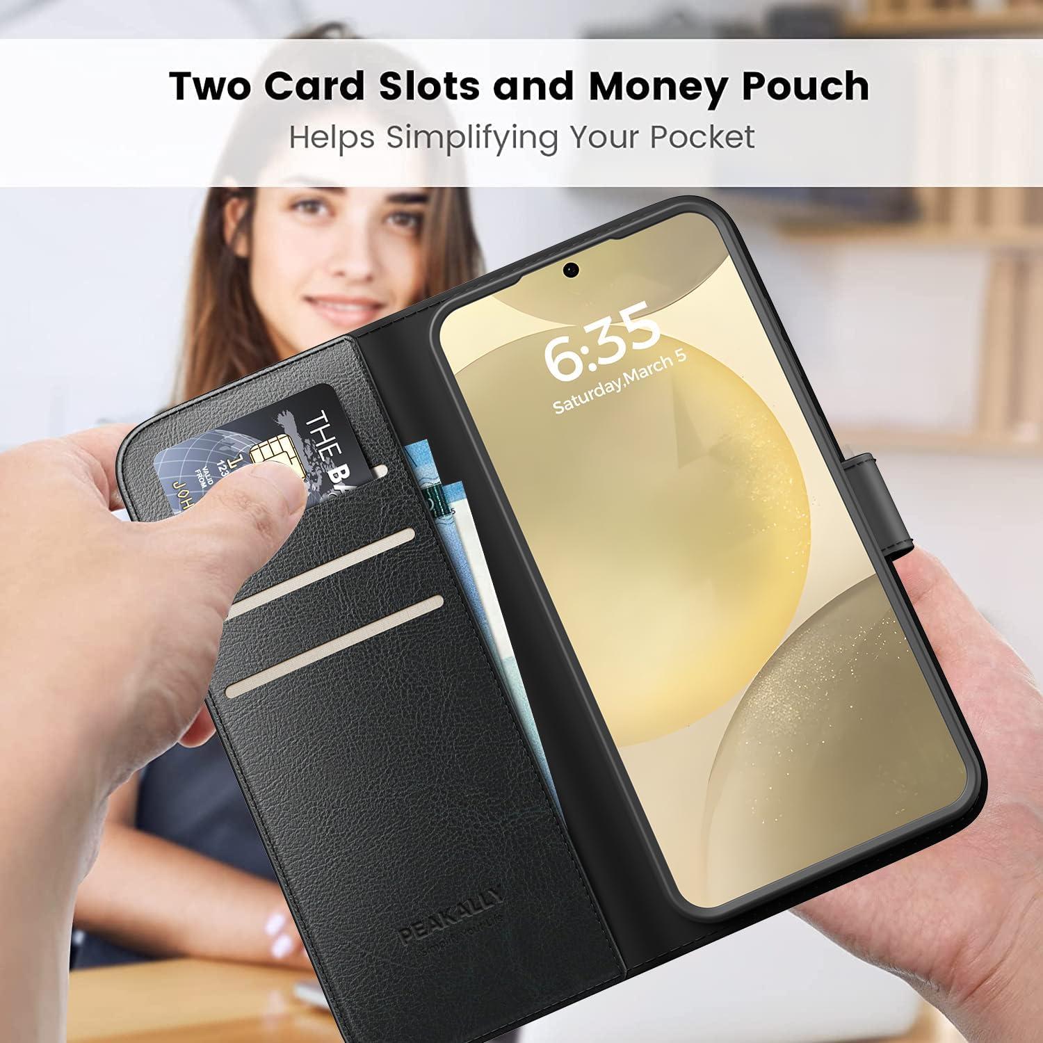 Samsung Galaxy S24 Hülle mit Magnet RFID Schutz 360° Schutz PU