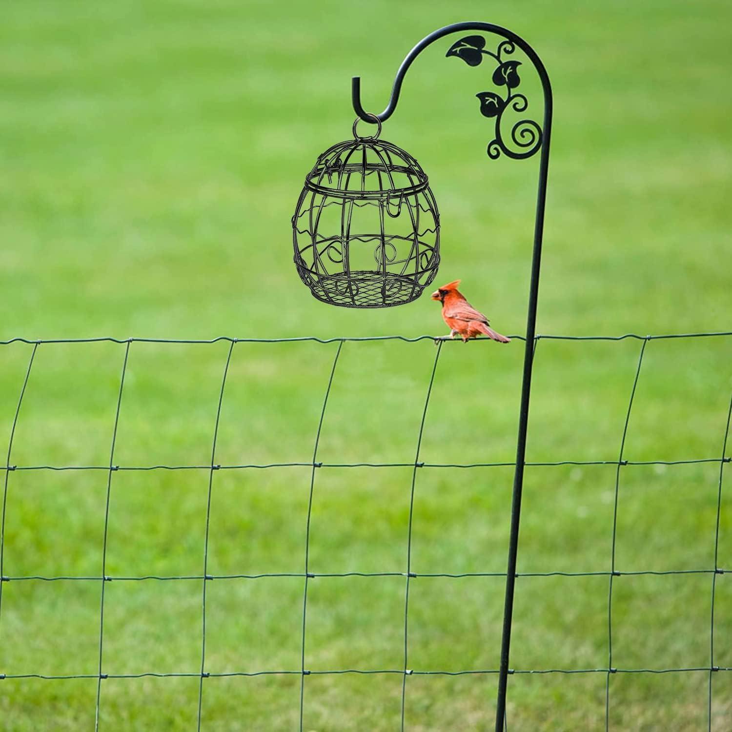4er Set Vogelfutterspender Metall Aufhängen Wildvogelstation