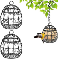 2er Set Metall Vogelfutterspender für Wildvögel & Finken