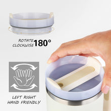 JFABL 40 oz Thermobecher mit Strohhalm, Henkel, Deckel