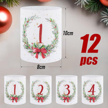 Windlicht Set Adventszahlen Tischdeko Weihnachten Deko