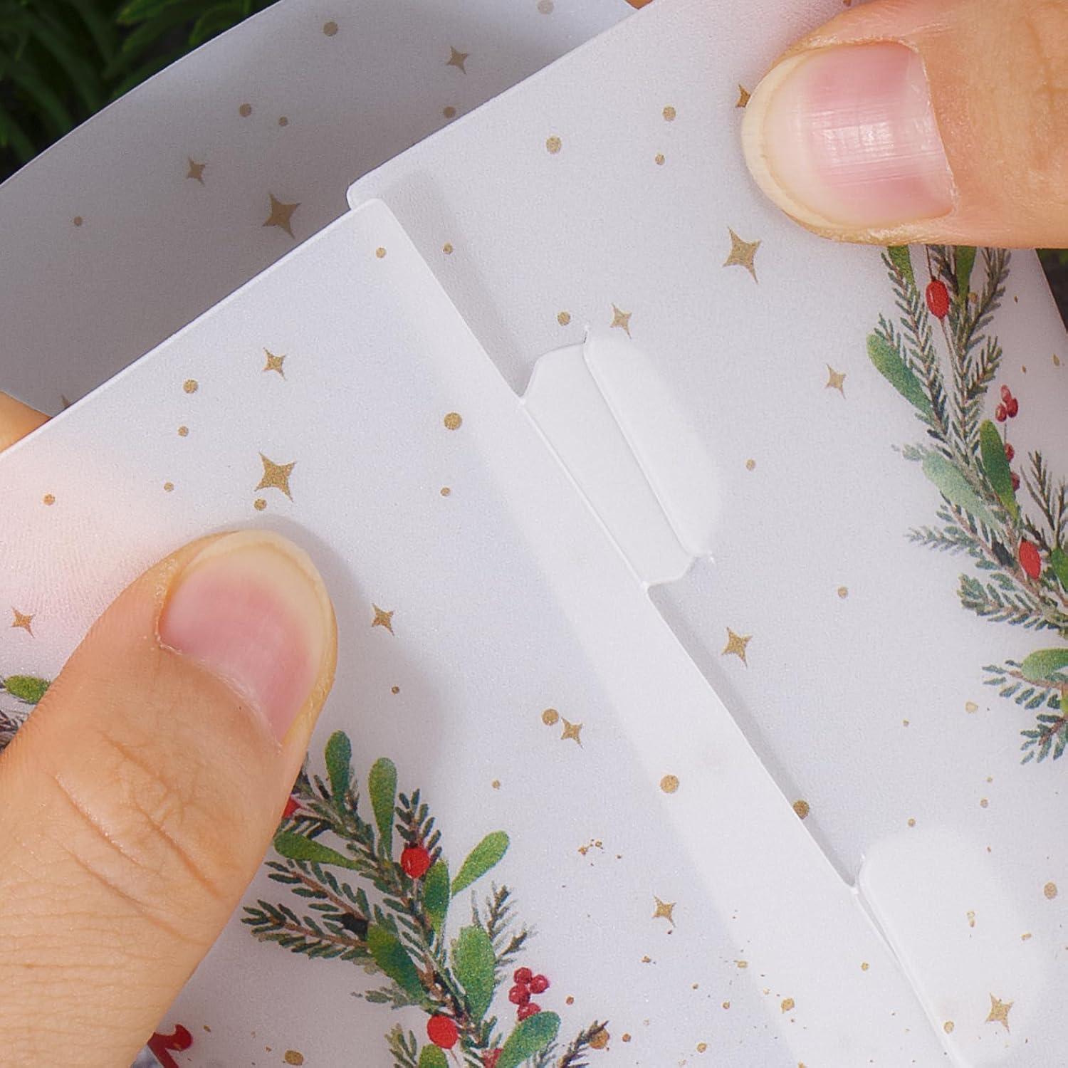 12-teiliges Advent Windlicht Set Weihnachtsdeko Kerzen Tischlichter