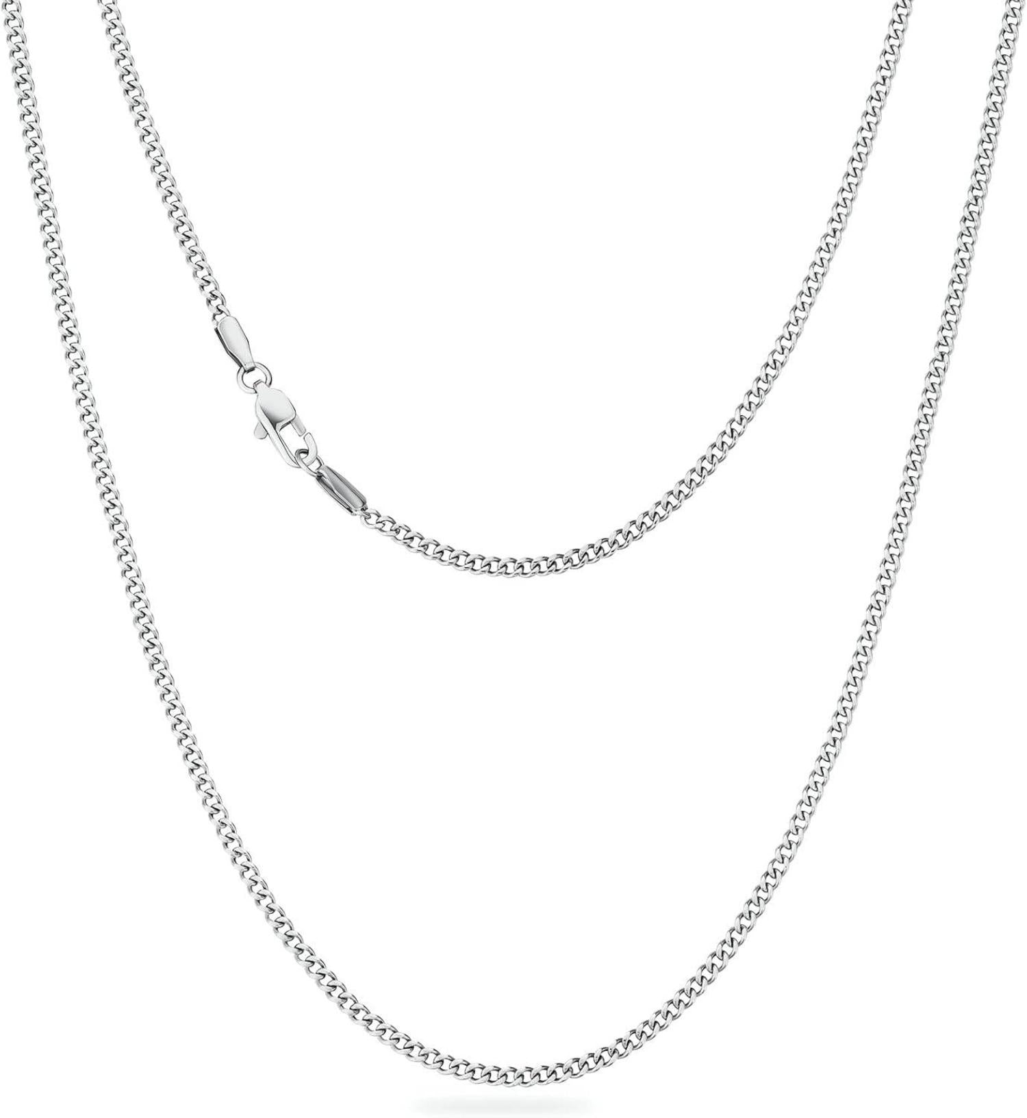 Edelstahl Panzerkette mit Diamantschliff 14K Gold