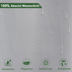 Duschvorhang 120x200 Kunststoff Wasserdicht Antischimmel 3