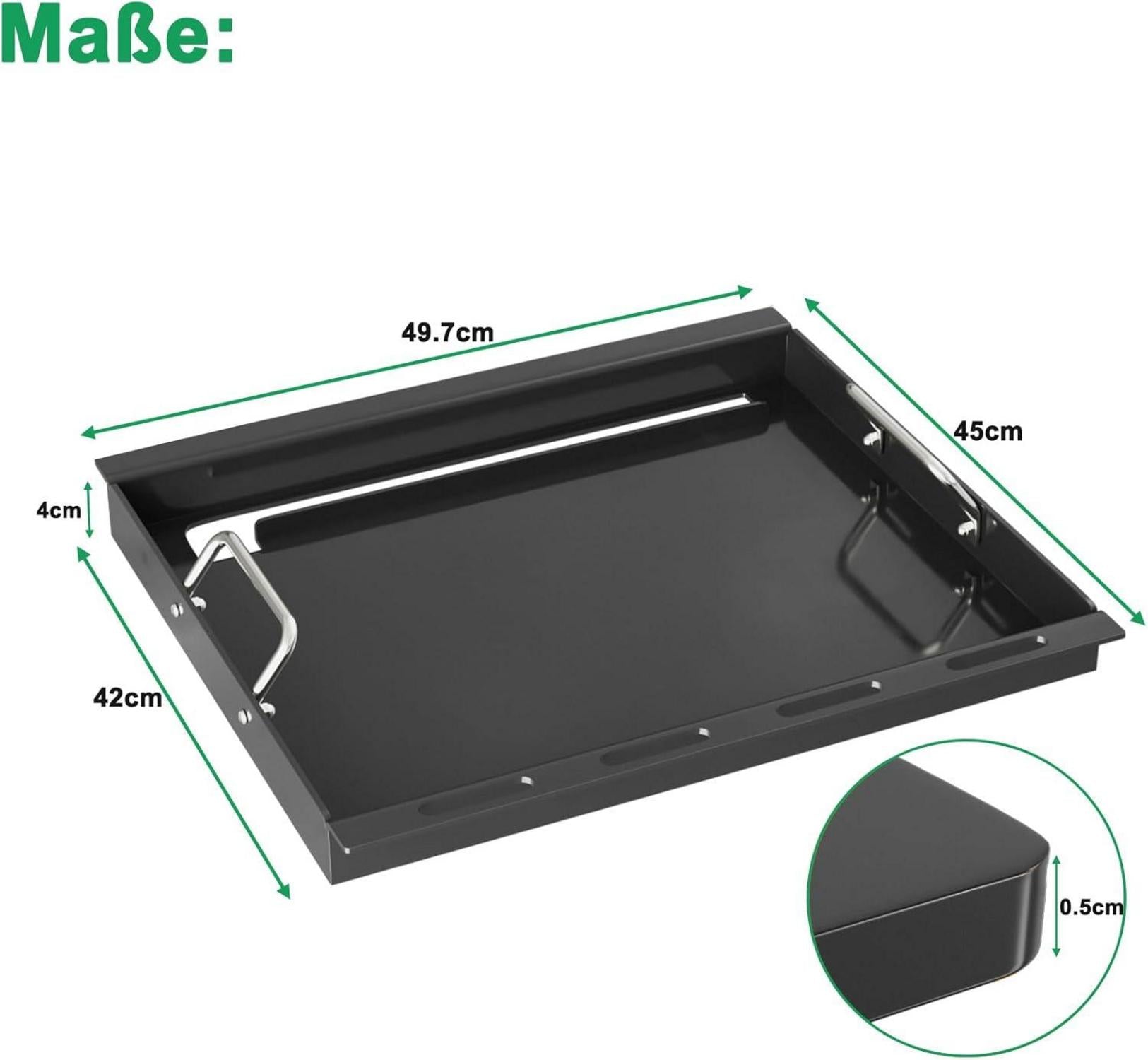 WELL GRILL Plancha Grillplatte mit Griffen für Weber Spirit Gasgrill