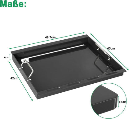 WELL GRILL Plancha Grillplatte mit Griffen für Weber Spirit Gasgrill