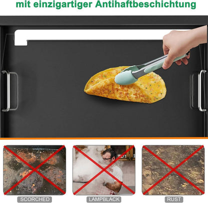 Full-Size Plancha Grillplatte für Weber Spirit 210 Series, 44,5 x 52 CM