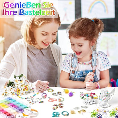 14400 Glasperlen Alphabet Buchstaben Set 2mm Armband selbst machen