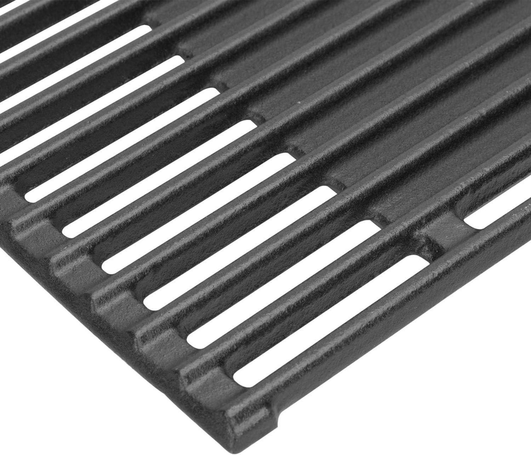 Gusseisen Grillrost für Burnhard 2-Brenner Gasgrill, BBQ Gussrost Zubehör 35x47 cm - 2er-Pack