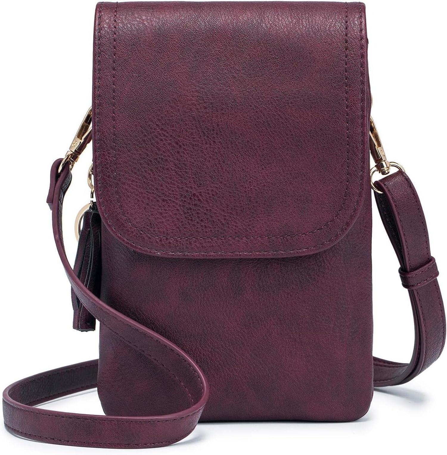 Handytasche Damen Umhängetasche Geldbörse Frauen PU Leder Designer