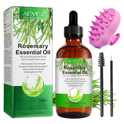Rosmarinöl Haarwachstum Massagebürste Augenbrauen Wimpern 120ml