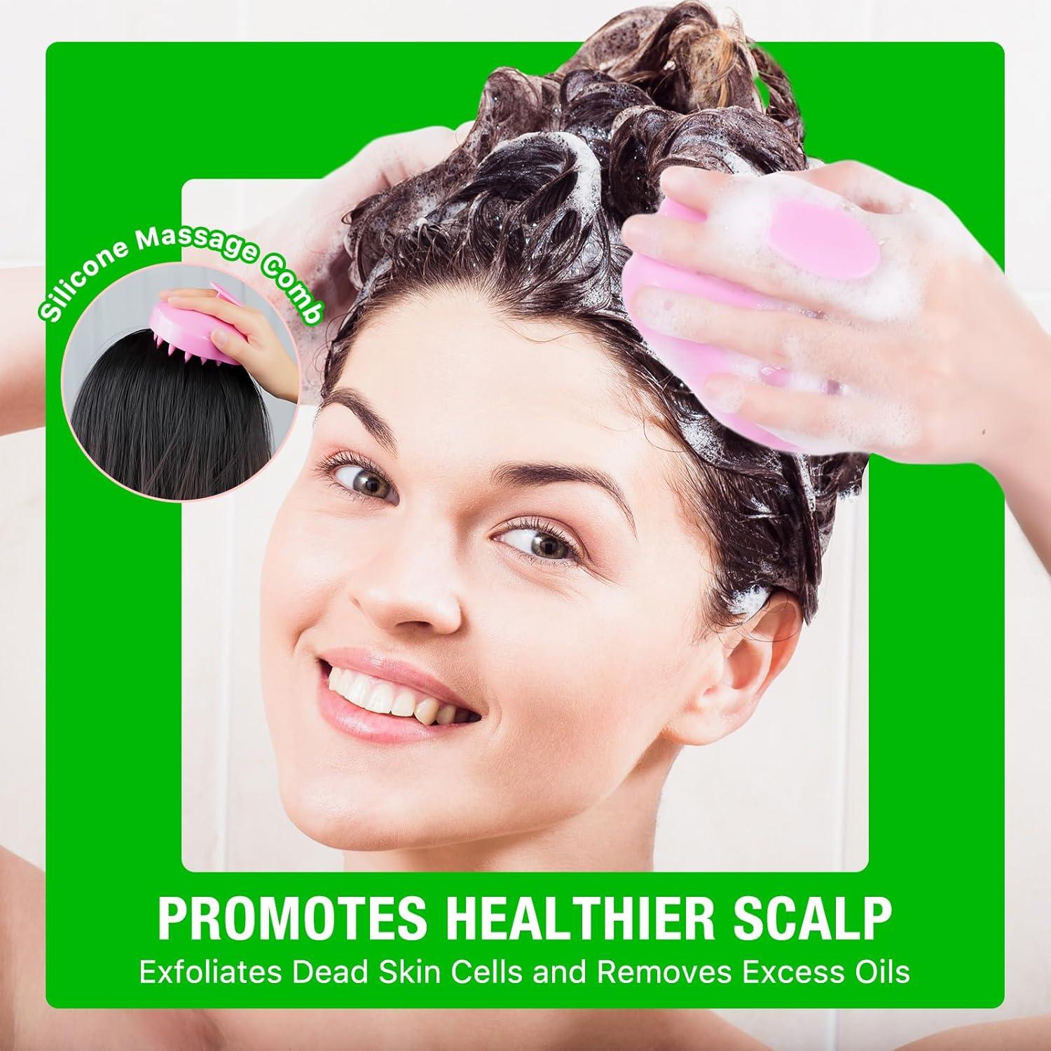 Bio Rosmarinöl Haarwachstum 60ml + Massagebürste für Wimpern Augenbrauen