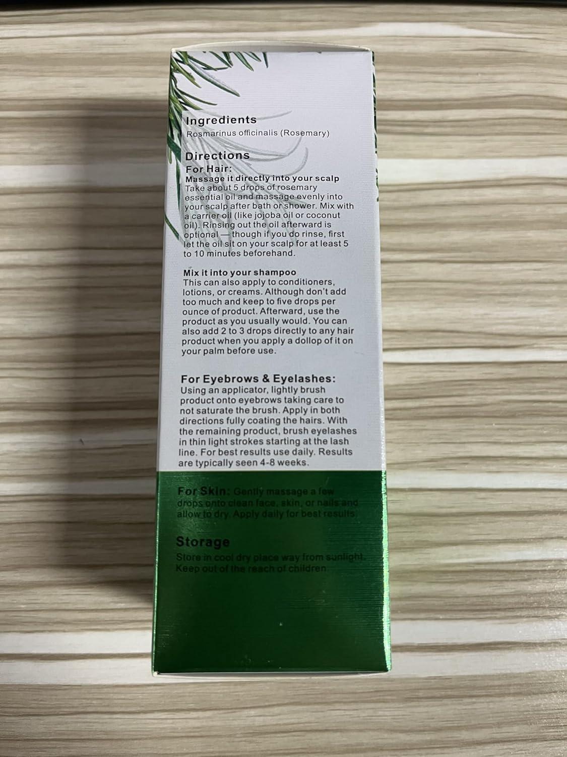 Rosmarinöl Haarwachstum 60ml + Kopfhautmassagegerät