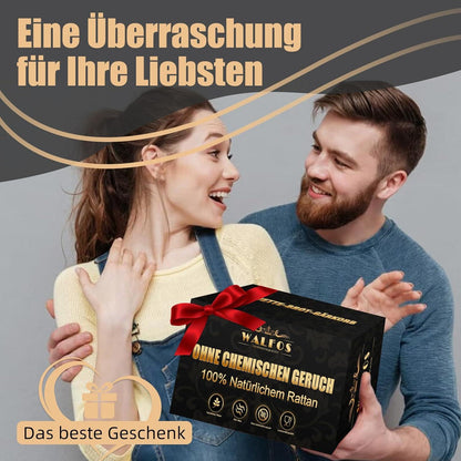 Gärkörb Set 2-tlg. 23cm Rund 25cm Oval Rattan Bäckermesser Leintücher