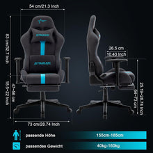 Ergonomischer Gaming Stuhl aus Wildlederimitat