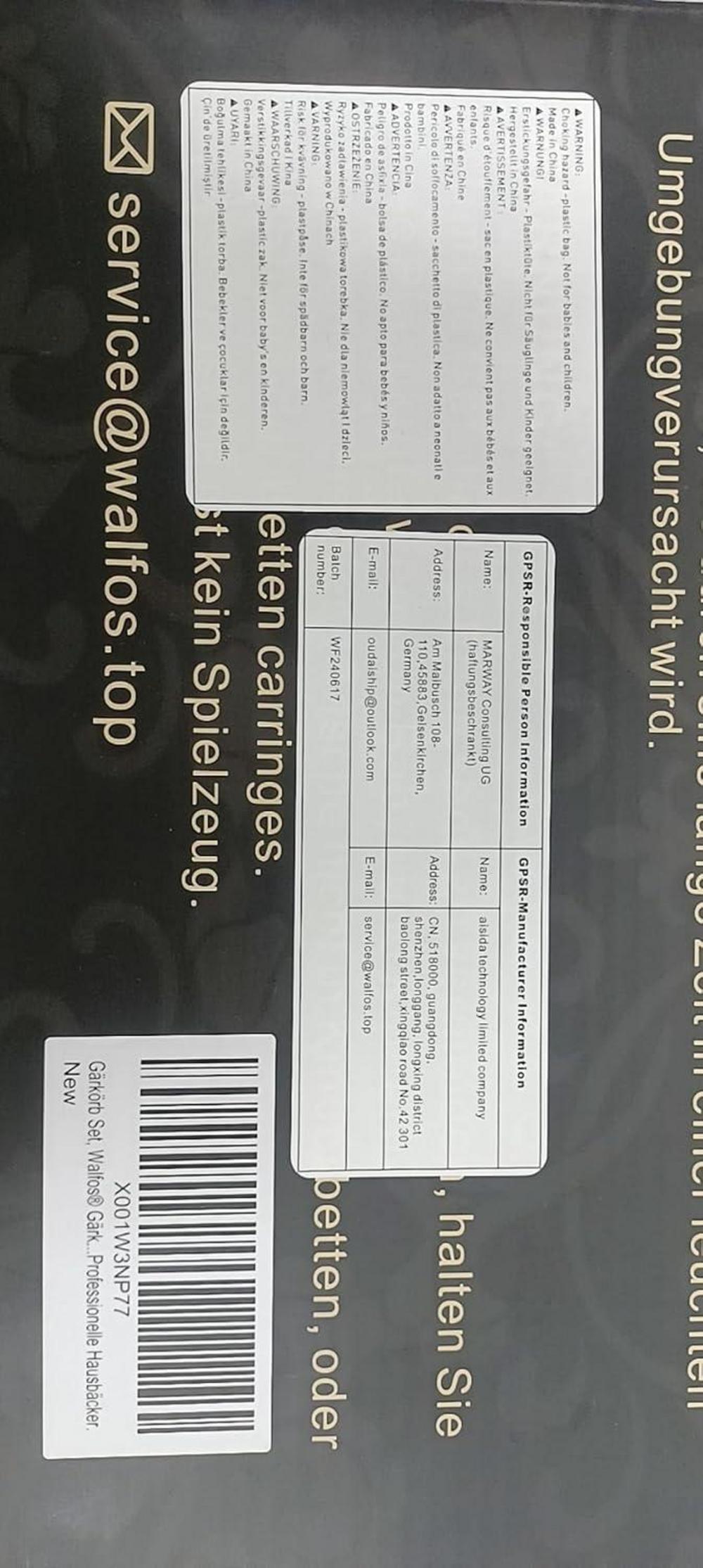 Gärkörbchen Oval 35cm aus Natürlichem Rattan inkl Teigschaber