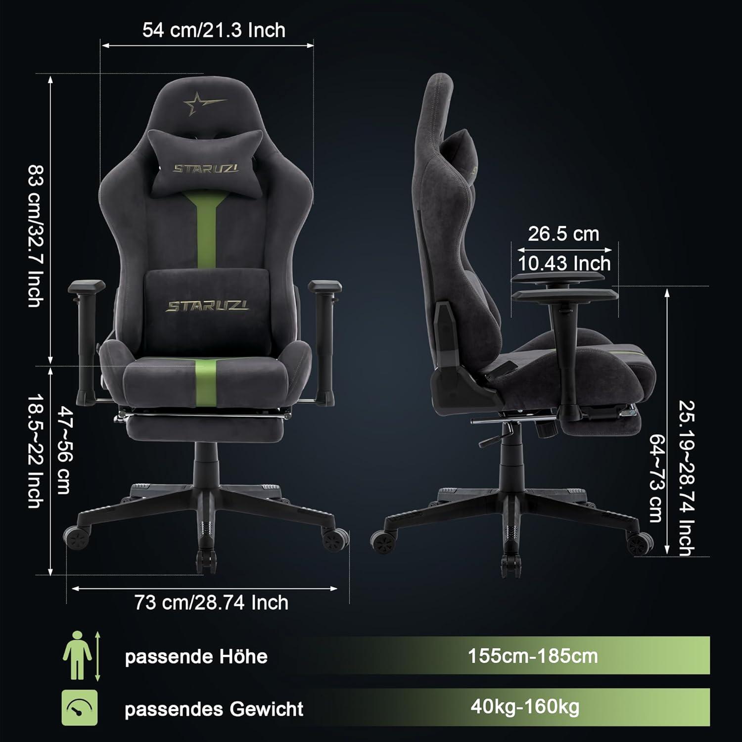 Ergonomischer Gaming Stuhl mit