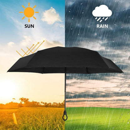 Mini UV Schutz Regenschirm Taschenschirm 5 Rippen Koffer
