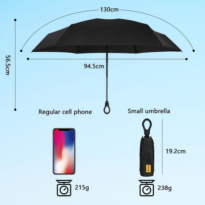 Mini UV-Schutz Regenschirm mit 5 Rippen, Ringgriff, leicht & kompakt