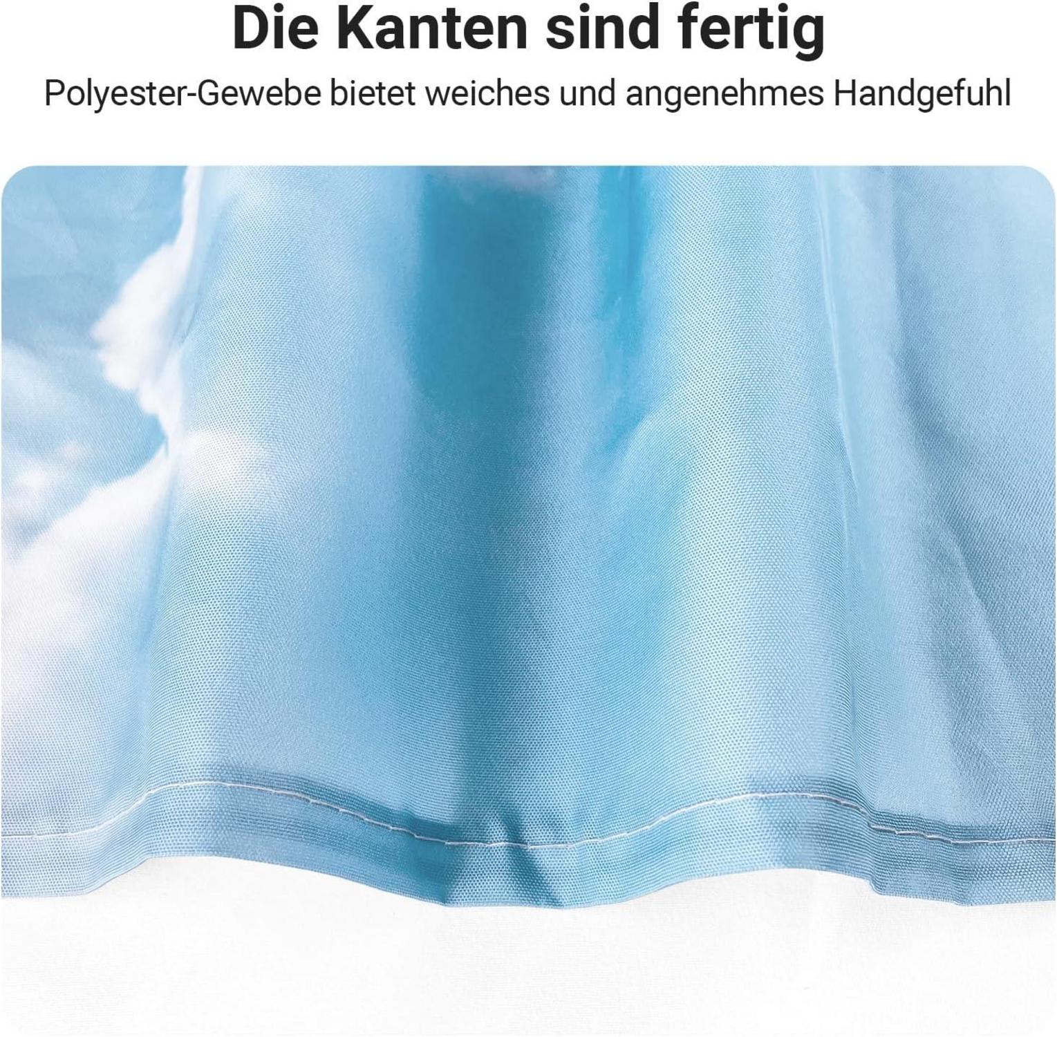 Duschvorhang Kieswüste 240x180cm Antischimmel Polyester Stoff 16 Ösen Badezimmer