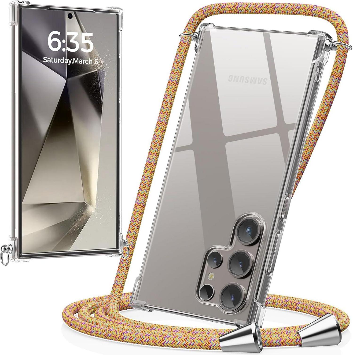 Handykette Samsung Galaxy S24 Ultra Transparent Rainbow