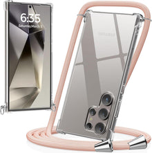 Handykette transparente Hülle mit Kordel für Samsung Galaxy S24 Ultra