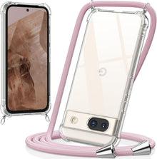 Handykette Transparente Hülle mit Bands für Google Pixel 8A
