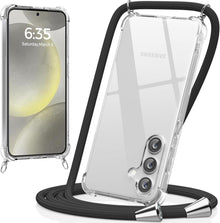 Handykette mit Umhängen für Samsung Galaxy S24 Plus Schwarz