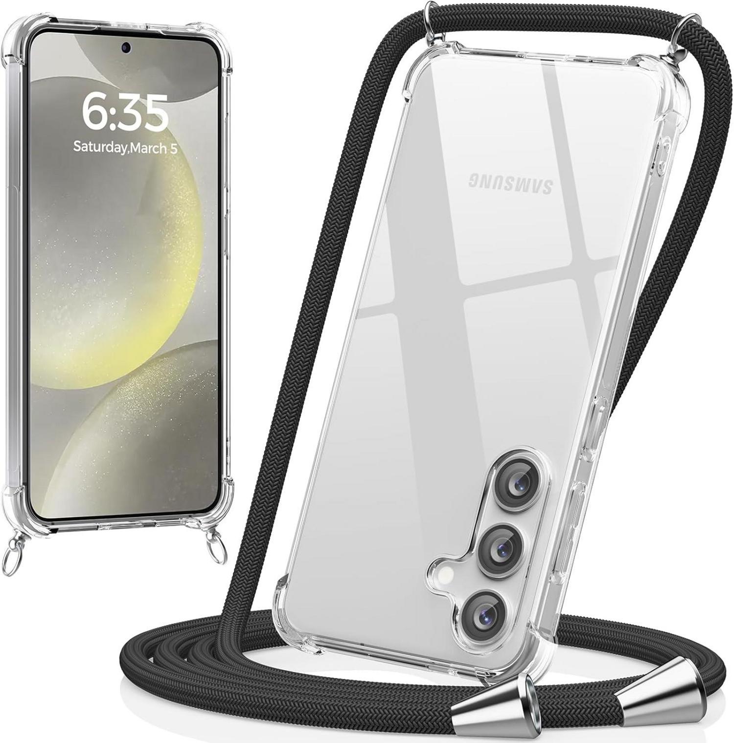 Transparente Handykette mit verstellbarem Band für Samsung Galaxy