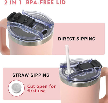 Thermobecher 2-in-1-Deckel 1180ML Kaffeebecher to go Thermo