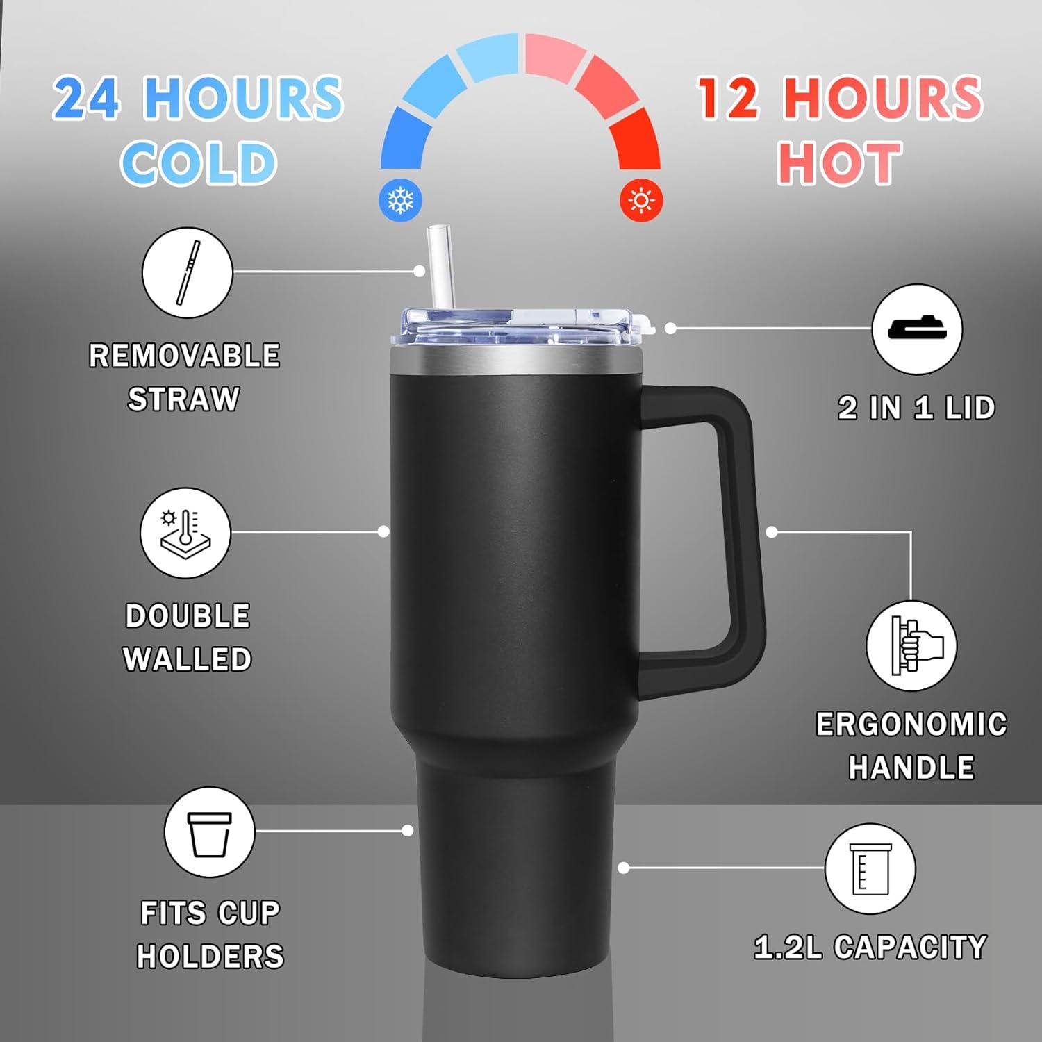 Thermobecher 1180ML Kaffeebecher to go Trinkbecher Isolierbecher mit