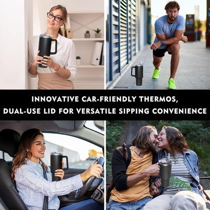 Thermobecher 1180ML Kaffeebecher to go Trinkbecher Edelstahl Isolierbecher