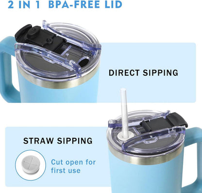 Thermobecher 2-in-1-Deckel 1180ml Kaffeebecher to go Thermo