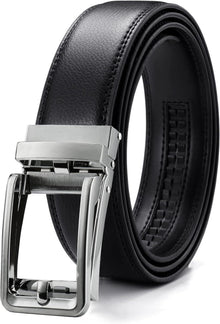 Ledergürtel Herren Automatik Gürtel Leder mikroverstellbar ohne Löcher