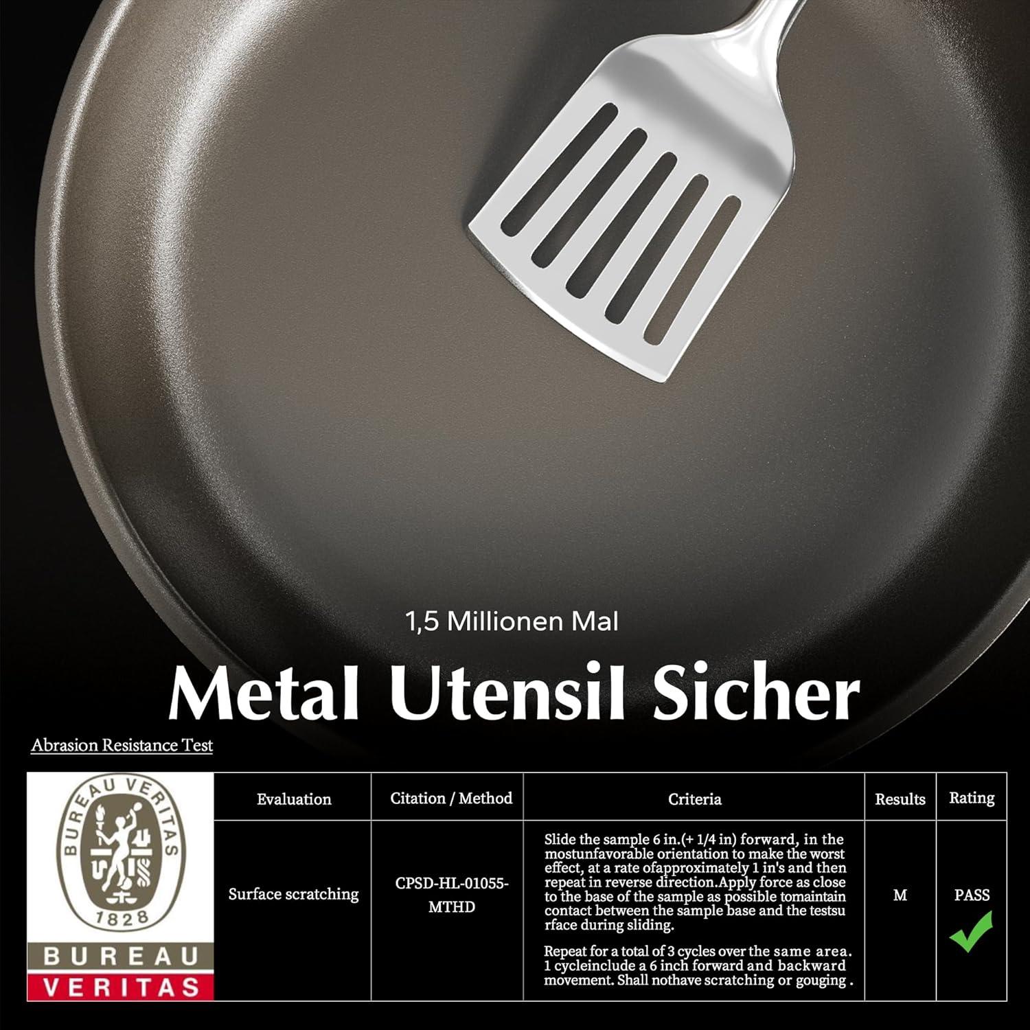 Redchef Keramikpfanne 24cm Titanium Antihaft Induktion Edelstahl