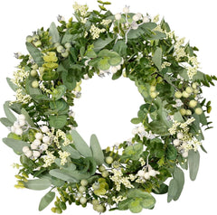 Künstlicher Eukalyptus Frühlingskranz Türdekoration 46 cm
