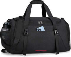 Sporttasche mit Schuhfach und Nassfach 55L Schwarz