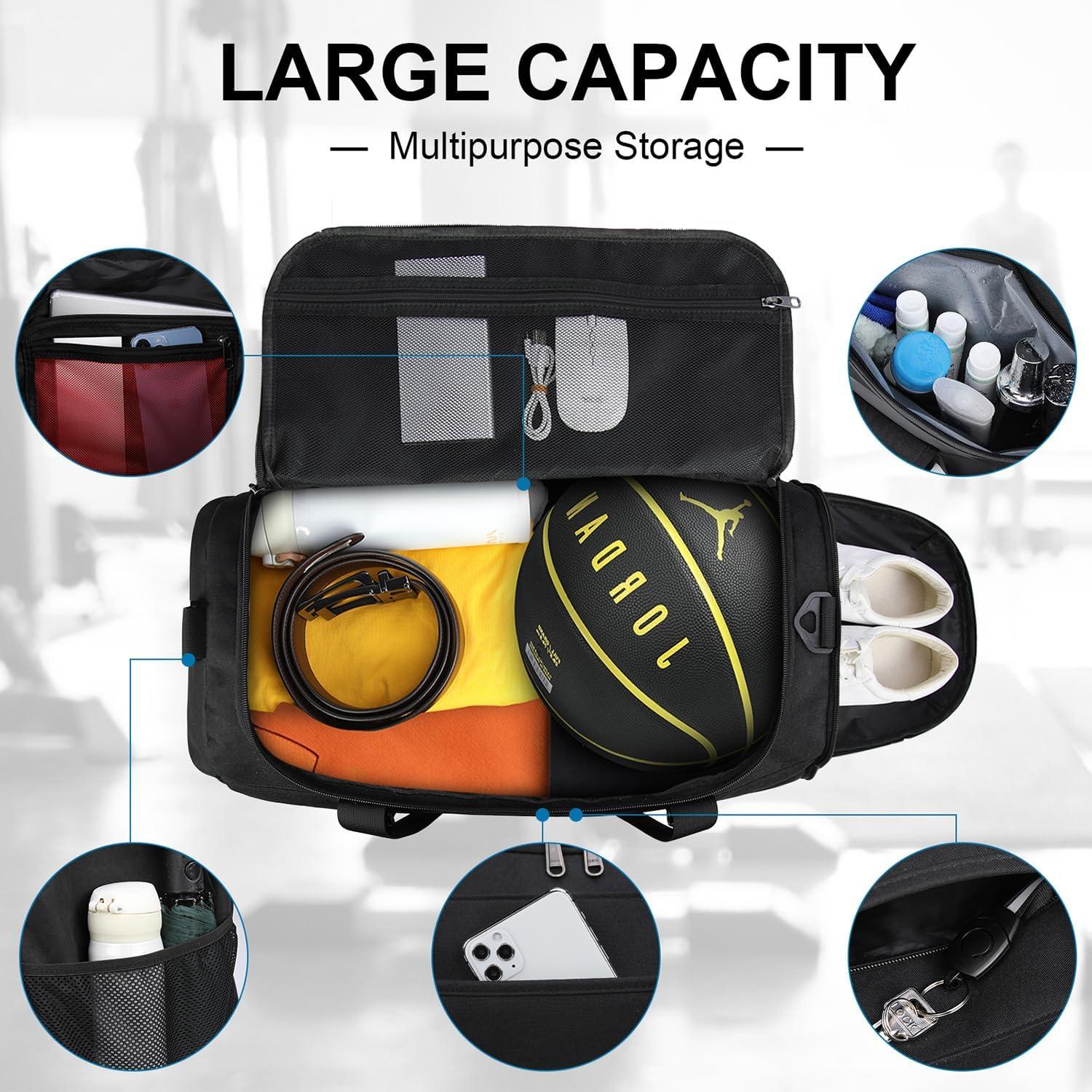 Sporttasche Herren 55L mit Schuhfach und Nassfach