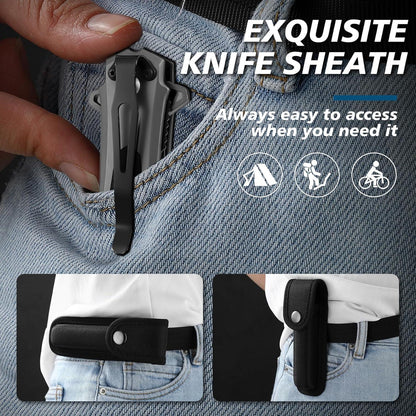 Klappmesser Einhandmesser mit G10 Griff Taschenmesser Grau