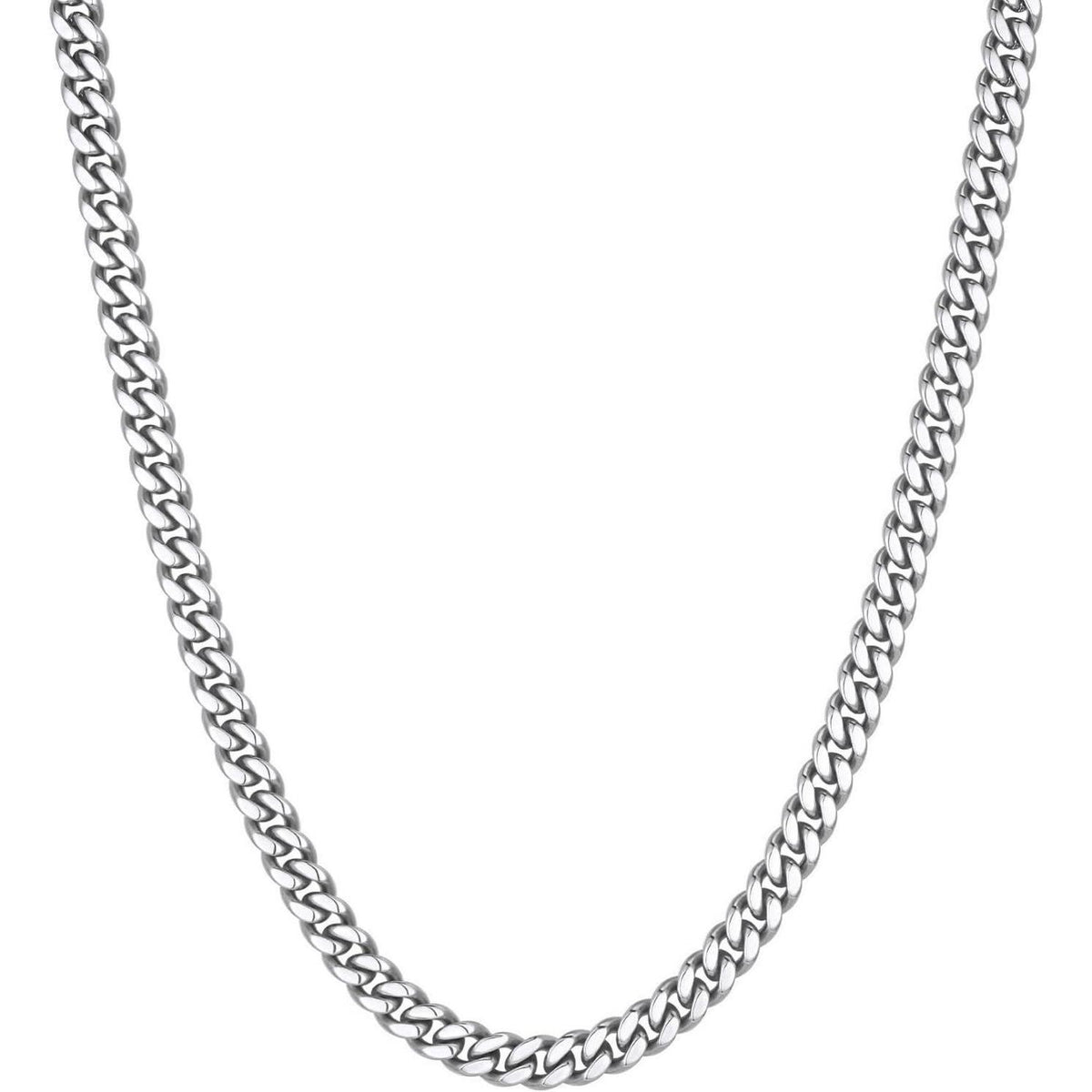 Herren Panzerkette 18 Karat Vergoldet Edelstahl 5mm 51cm