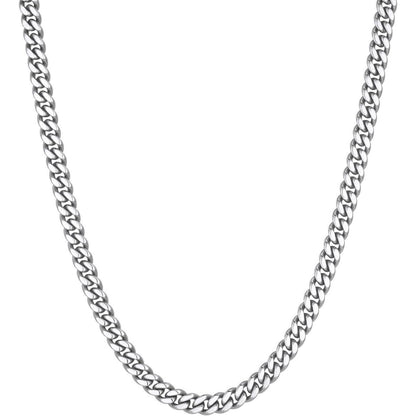 Herren Panzerkette 18 Karat Vergoldet Edelstahl 5mm 51cm