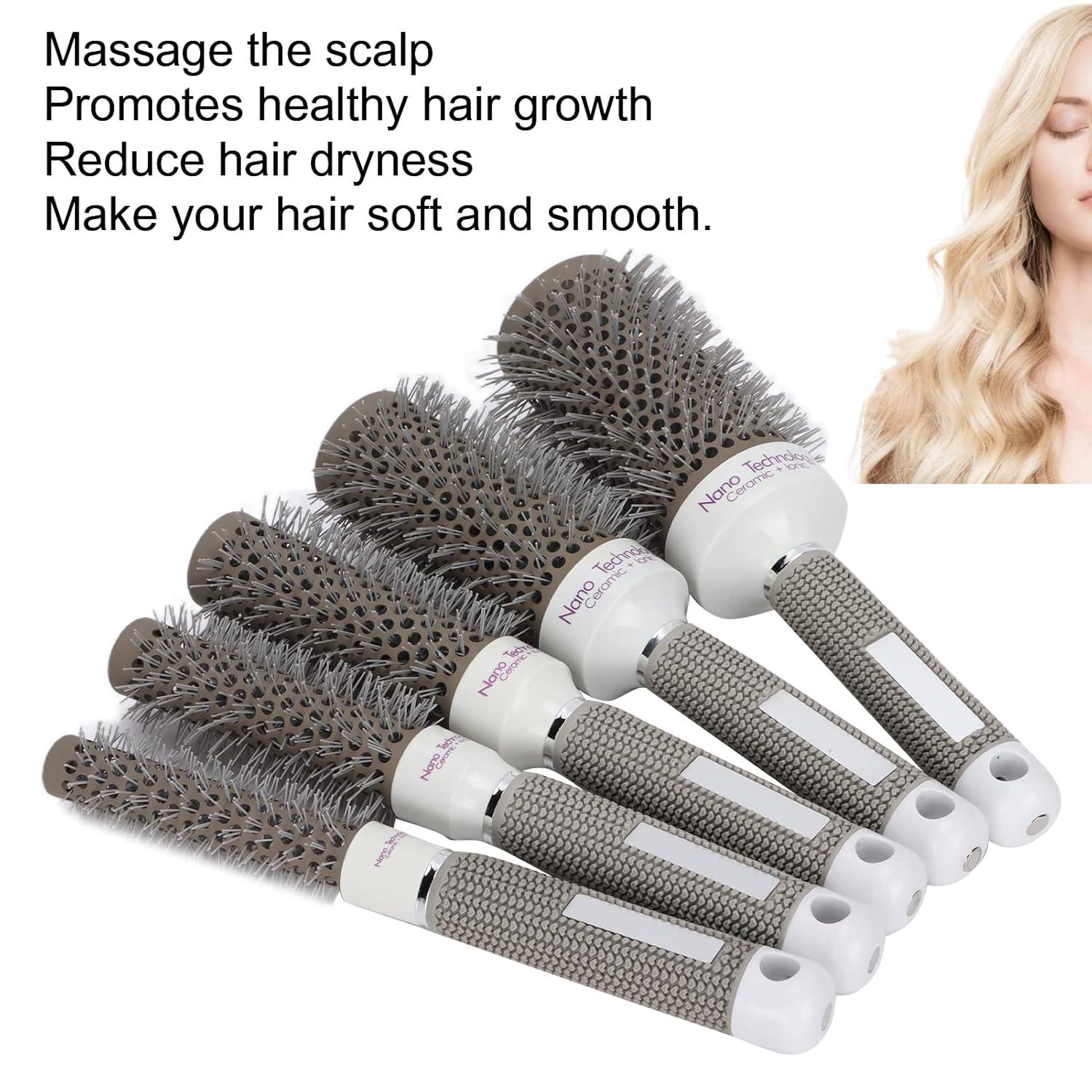 5-teiliges Rundbürsten-Set für Haarpflege und Styling