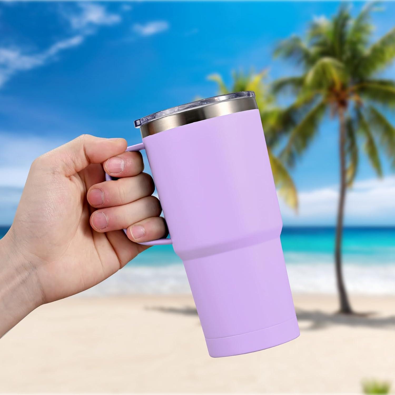 Thermobecher 600ml Vakuum Kaffeebecher Edelstahl Trinkbecher mit