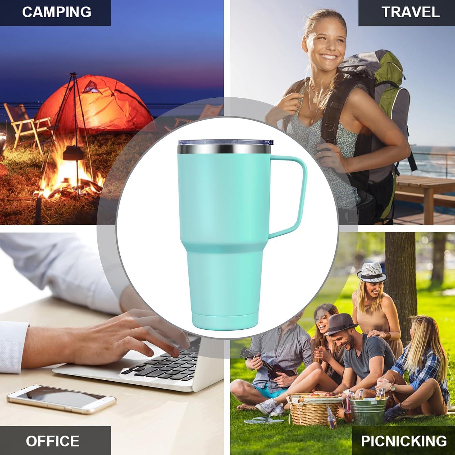 Livole 30oz 900ml Doppelwandig Edelstahl Thermobecher Mintgrün