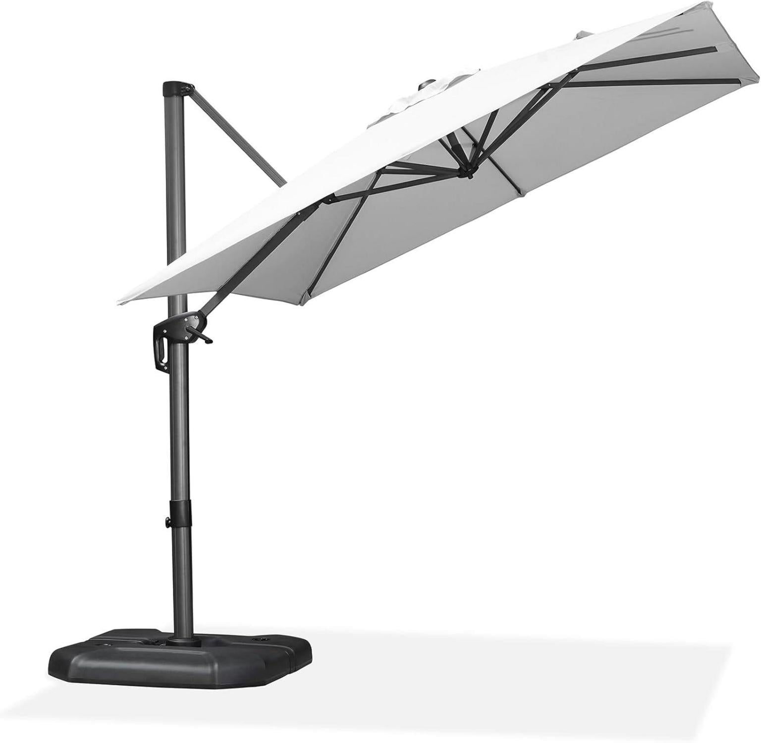 Ampelschirm 250x250cm UV50+ Sonnenschirm Aluminium