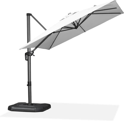 Ampelschirm 250x250cm UV50+ Sonnenschirm Aluminium